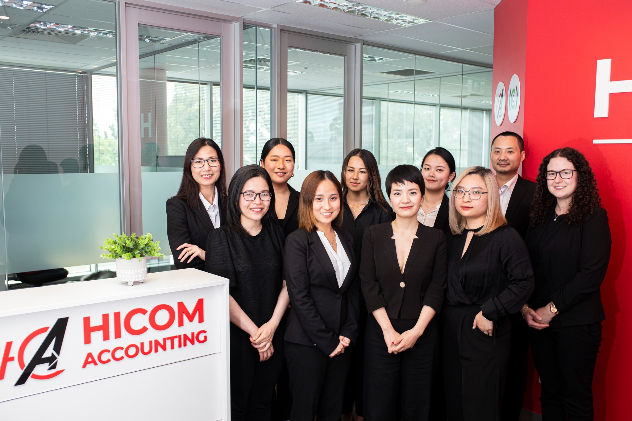 HiCom Accounting team at community event